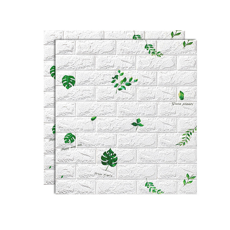Decorative PVC Wall Panels Set of 2 for Living Room