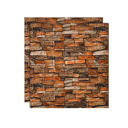 Decorative PVC Wall Panels Set of 2 for Living Room