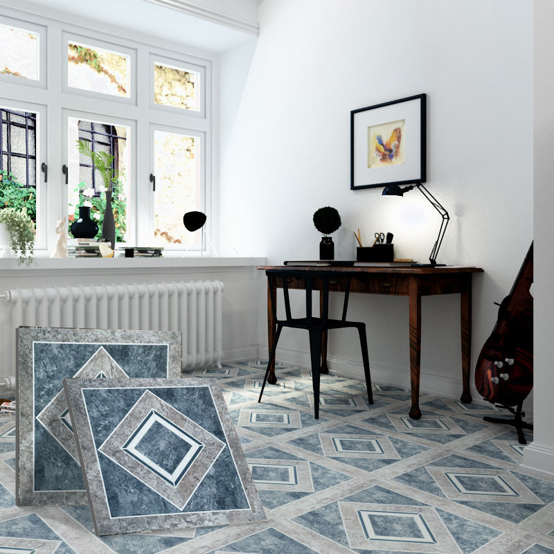 Easy Install Vinyl Floor Tiles with Diamond Pattern