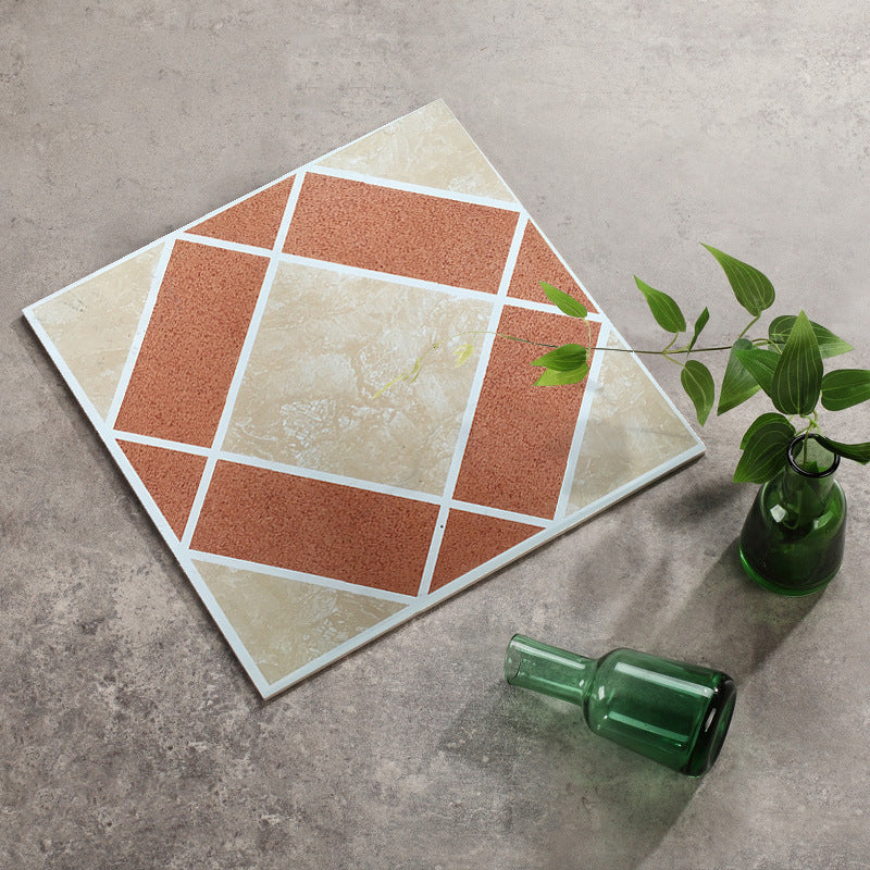 Easy Install Vinyl Floor Tiles with Diamond Pattern
