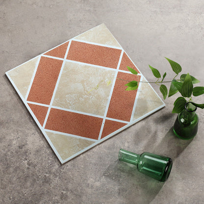 Easy Install Vinyl Floor Tiles with Diamond Pattern