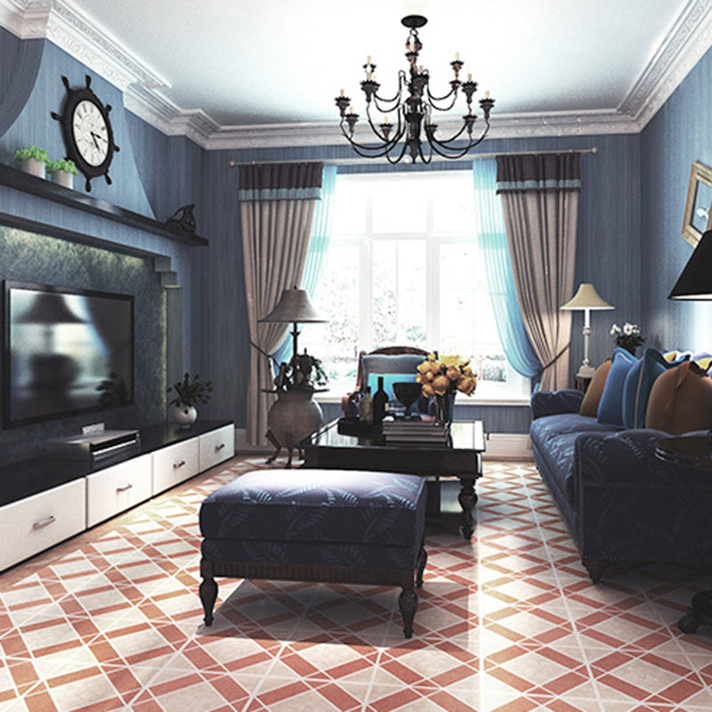 Easy Install Vinyl Floor Tiles with Diamond Pattern