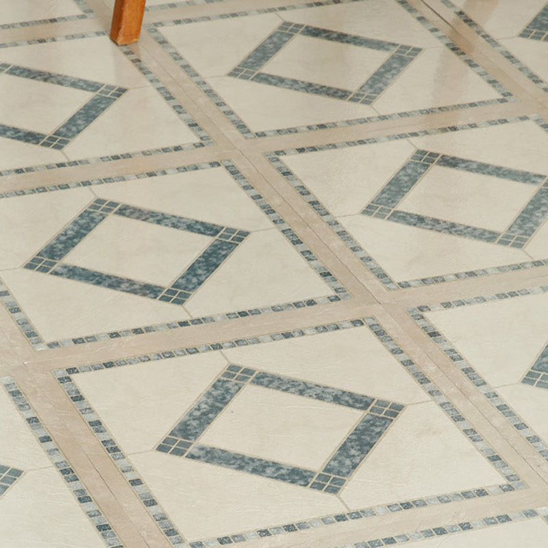 Easy Install Vinyl Floor Tiles with Diamond Pattern