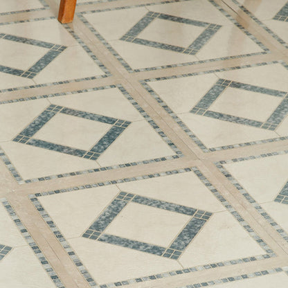Easy Install Vinyl Floor Tiles with Diamond Pattern