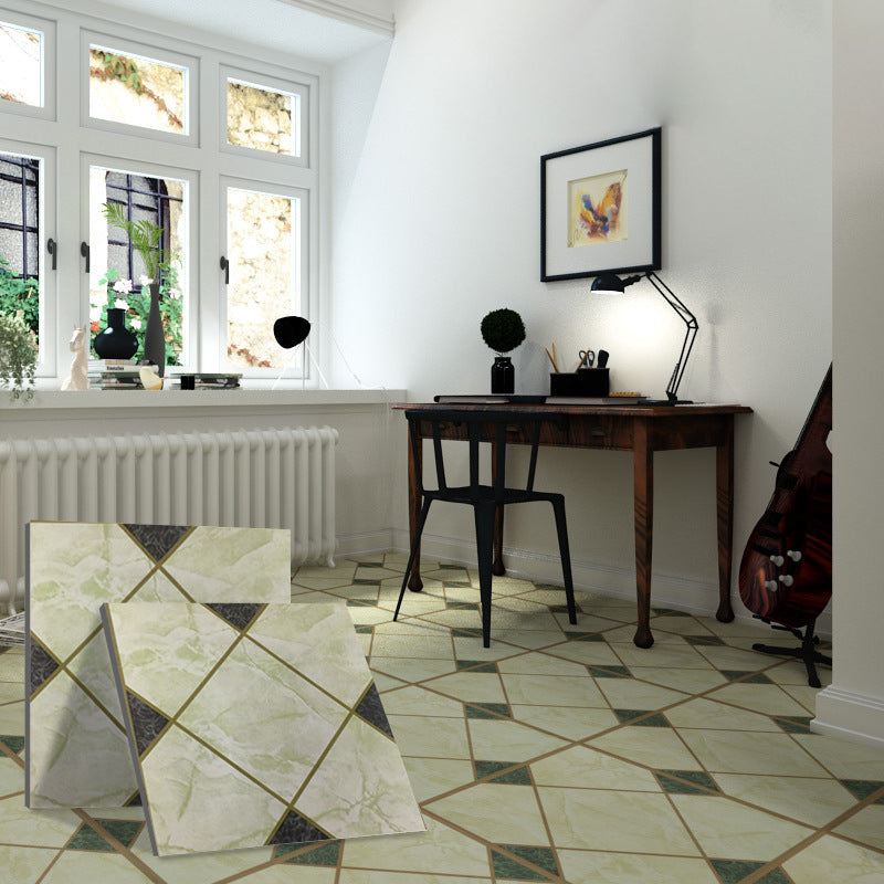 Easy Install Vinyl Floor Tiles with Diamond Pattern