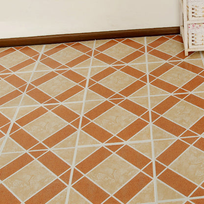 Easy Install Vinyl Floor Tiles with Diamond Pattern