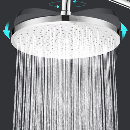 Round High Pressure Wall Mount Shower Head with Spray