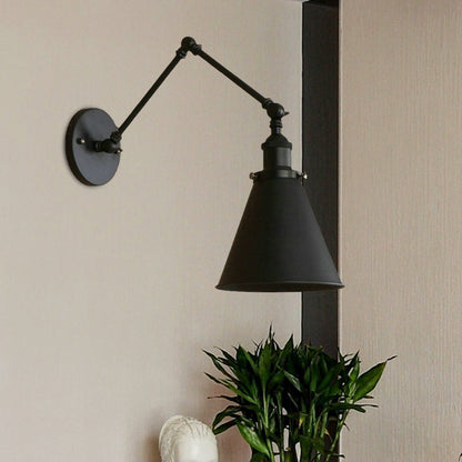Rustic Metal Wall Sconce Light for Bedroom