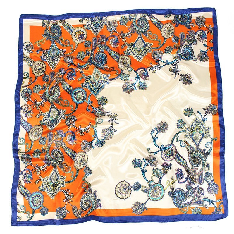 Big Soft Lightweight Square Silk Scarf - Cofik