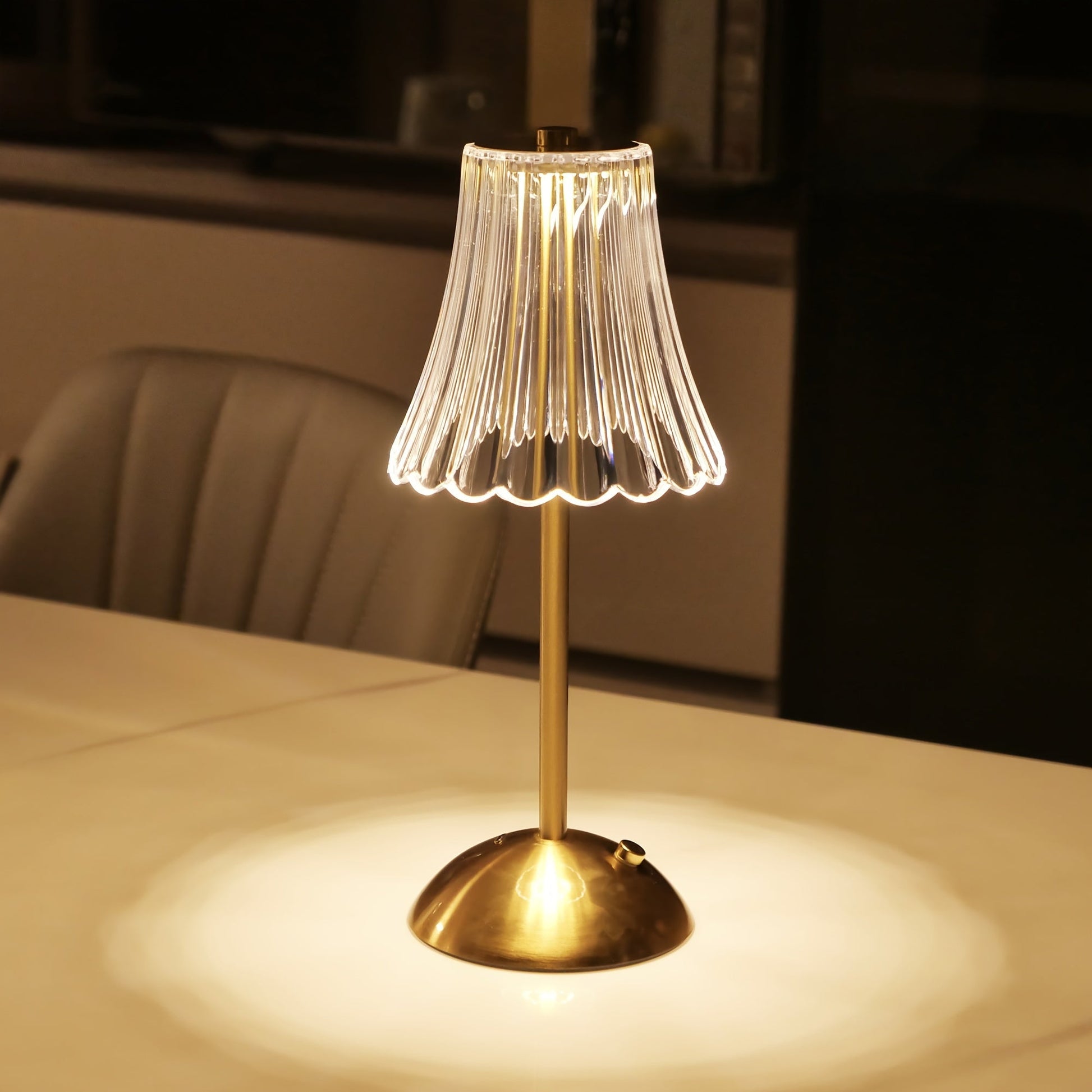 Luxury LED Crystal Desk Lamp with Touch Control - Cofik