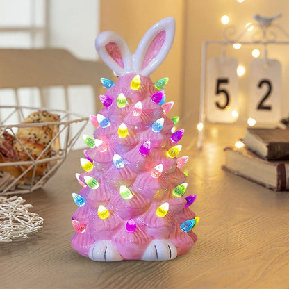 Pink Bunny Christmas Tree Decoration