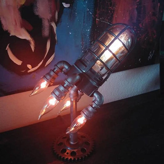 Unique Industrial Style Desk Lamp with Warm Glow - Cofik