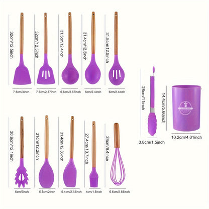 Durable Silicone Kitchen Utensil Set – Non Stick and Heatproof