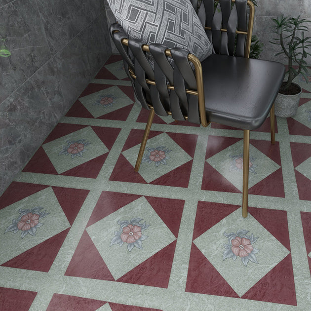 Easy Install Vinyl Floor Tiles with Stone Effect