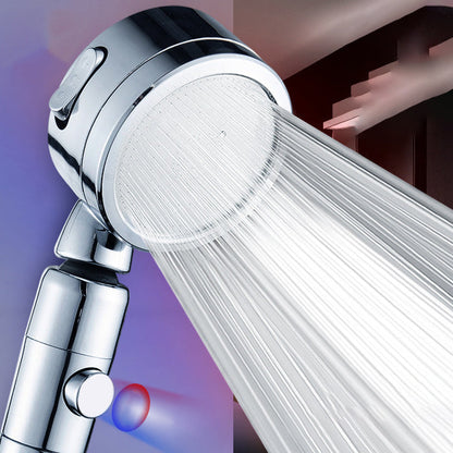 Modern Round Shower Head 3 Mode Spray in Chrome