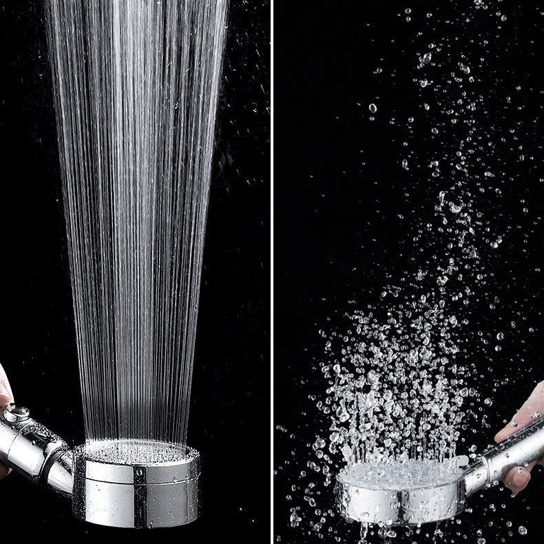 Modern Round Shower Head 3 Mode Spray in Chrome