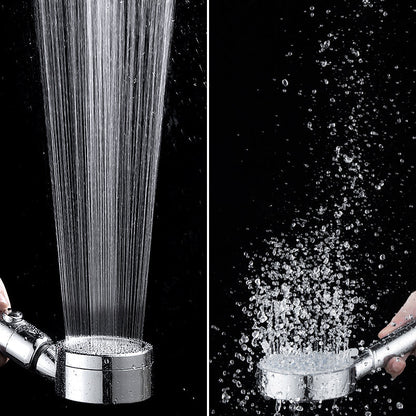 Modern Round Shower Head 3 Mode Spray in Chrome