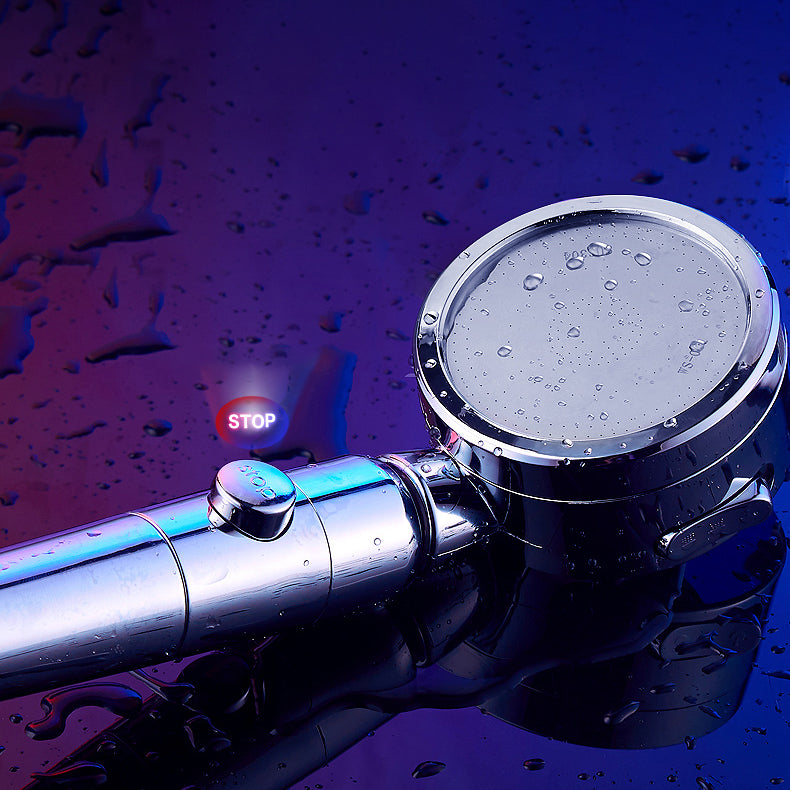 Modern Round Shower Head 3 Mode Spray in Chrome