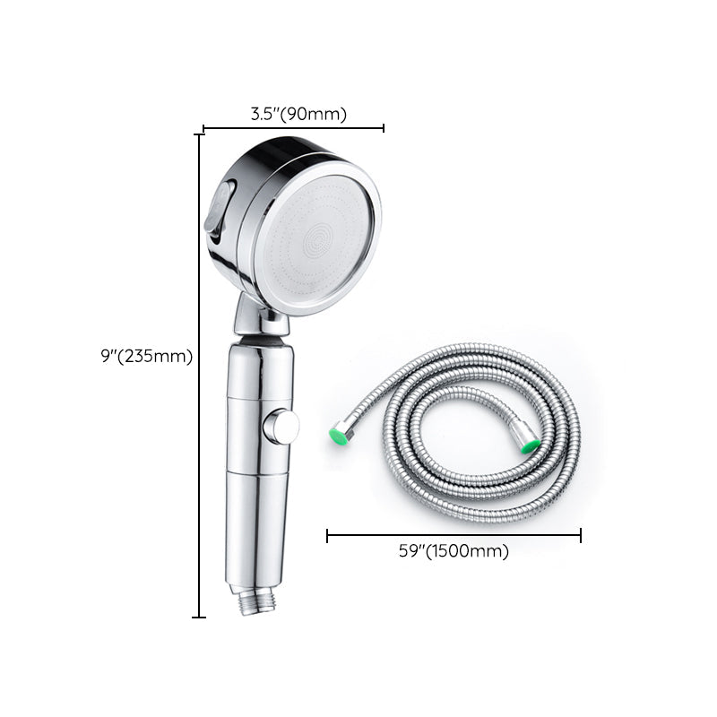 Modern Round Shower Head 3 Mode Spray in Chrome