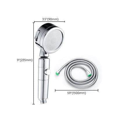 Modern Round Shower Head 3 Mode Spray in Chrome