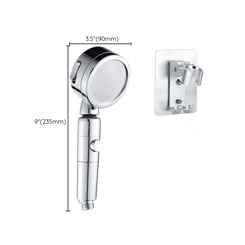 Modern Round Shower Head 3 Mode Spray in Chrome