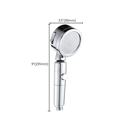 Modern Round Shower Head 3 Mode Spray in Chrome