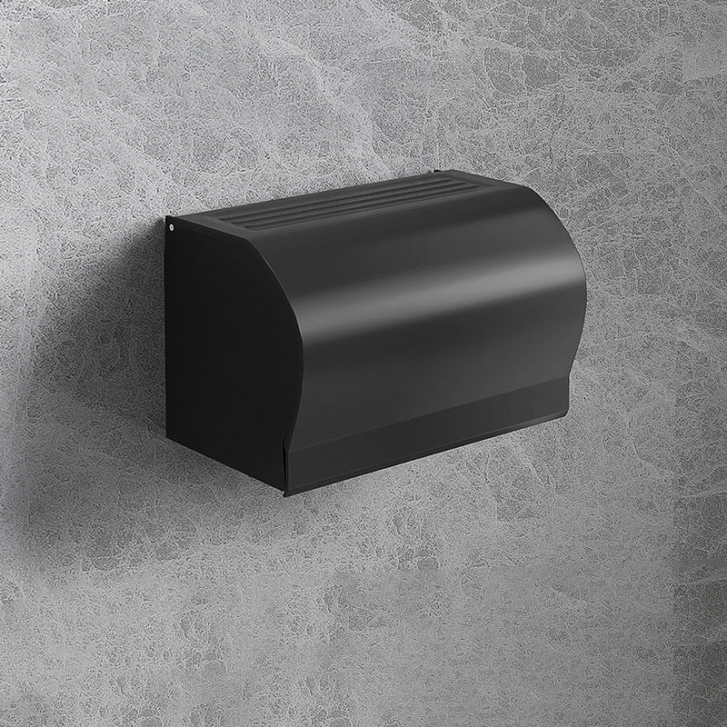 Stylish Black Bathroom Storage Set with Shelf and Hooks