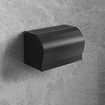 Stylish Black Bathroom Storage Set with Shelf and Hooks
