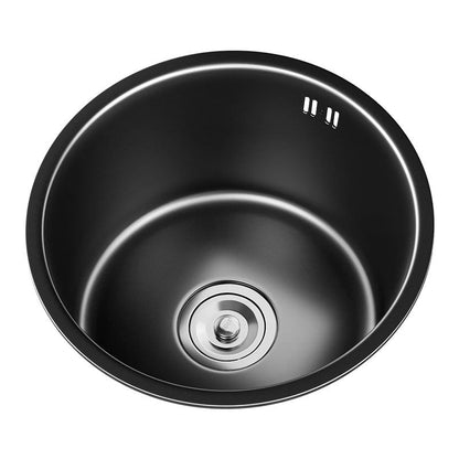 Modern Round Stainless Steel Kitchen Basin Sink