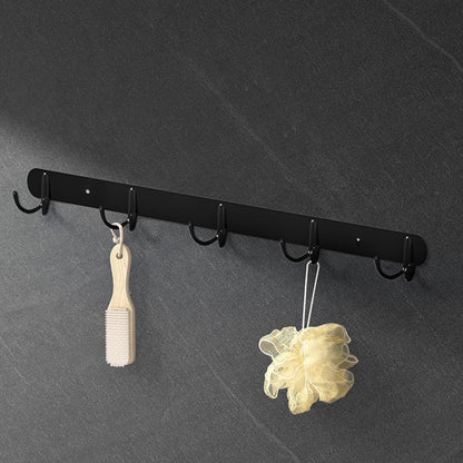 Stylish Black Bathroom Accessory Set Stainless Steel Fixtures