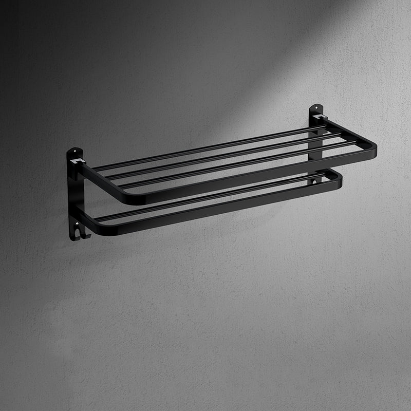 Stylish Black Bathroom Accessory Set Stainless Steel Fixtures