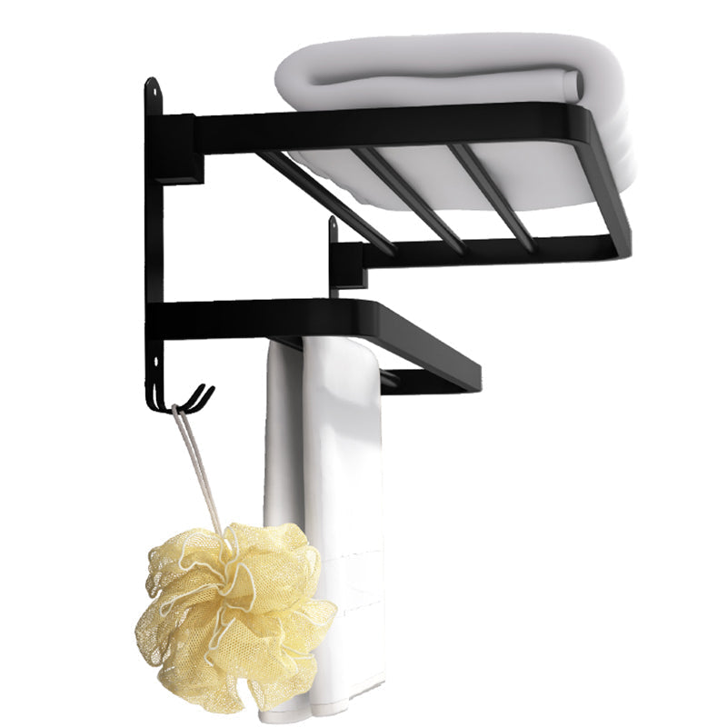 Stylish Black Bathroom Accessory Set Stainless Steel Fixtures