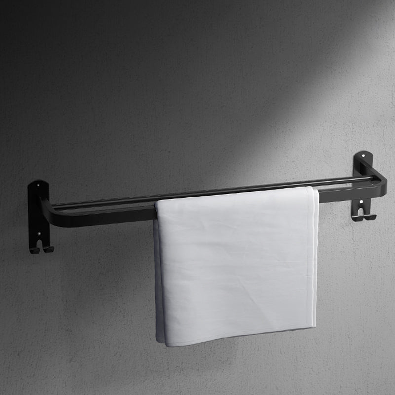 Stylish Black Bathroom Accessory Set Stainless Steel Fixtures