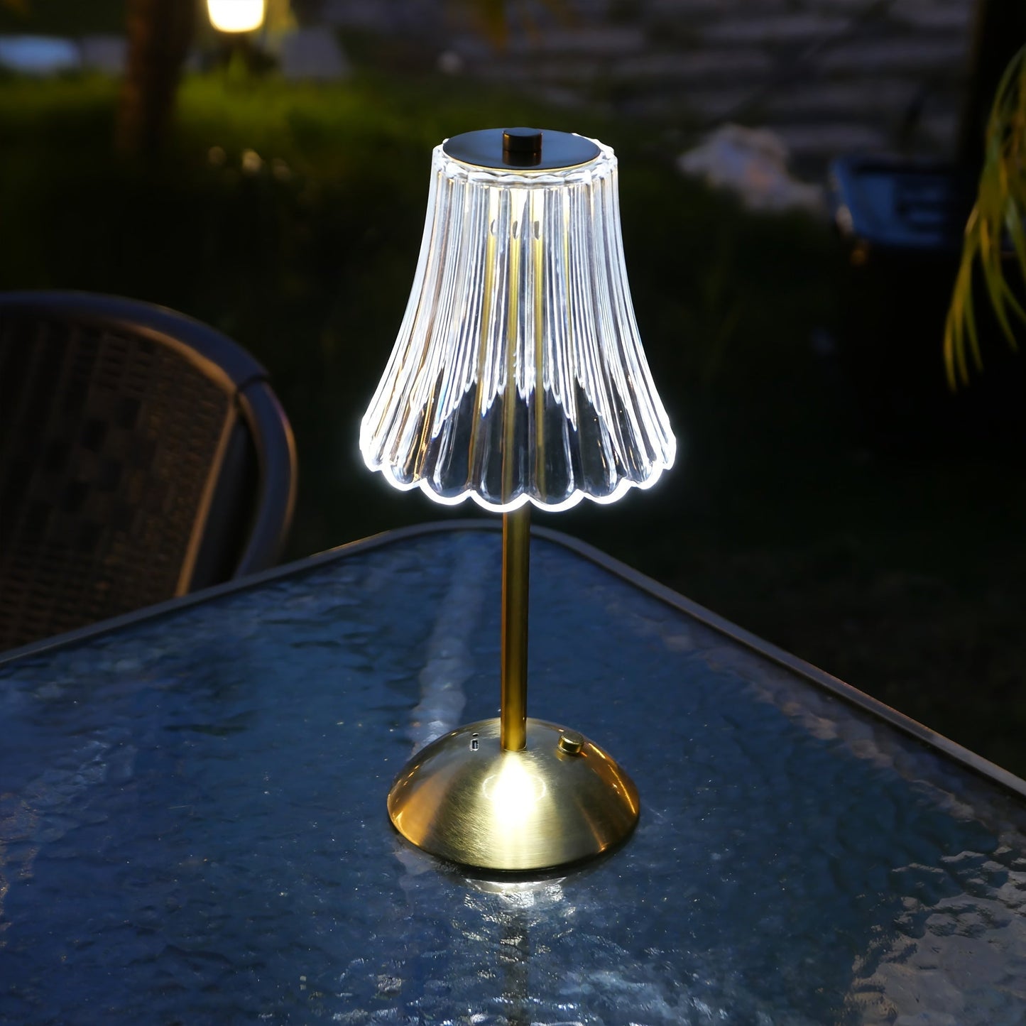 Luxury LED Crystal Desk Lamp with Touch Control