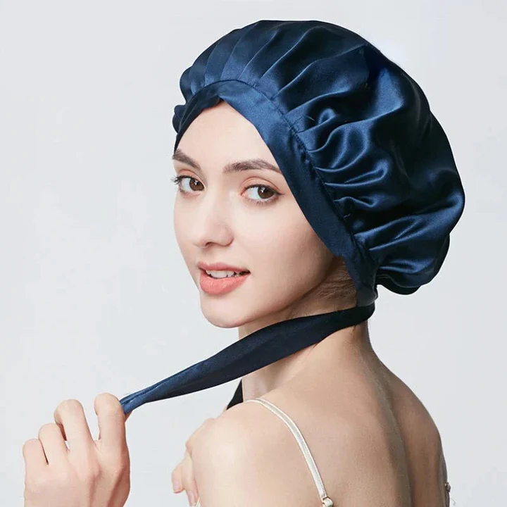 Soft Satin Sleep Bonnet - Stay On All Night