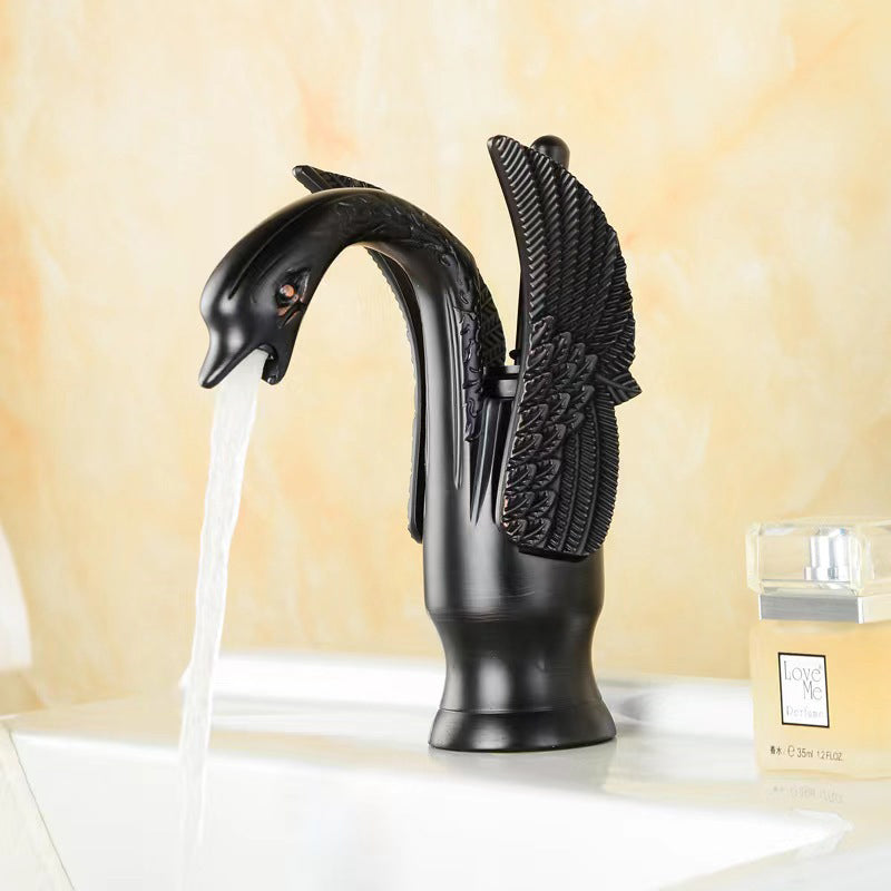 Luxury Brass Bathroom Faucet Single Handle Mixer Tap