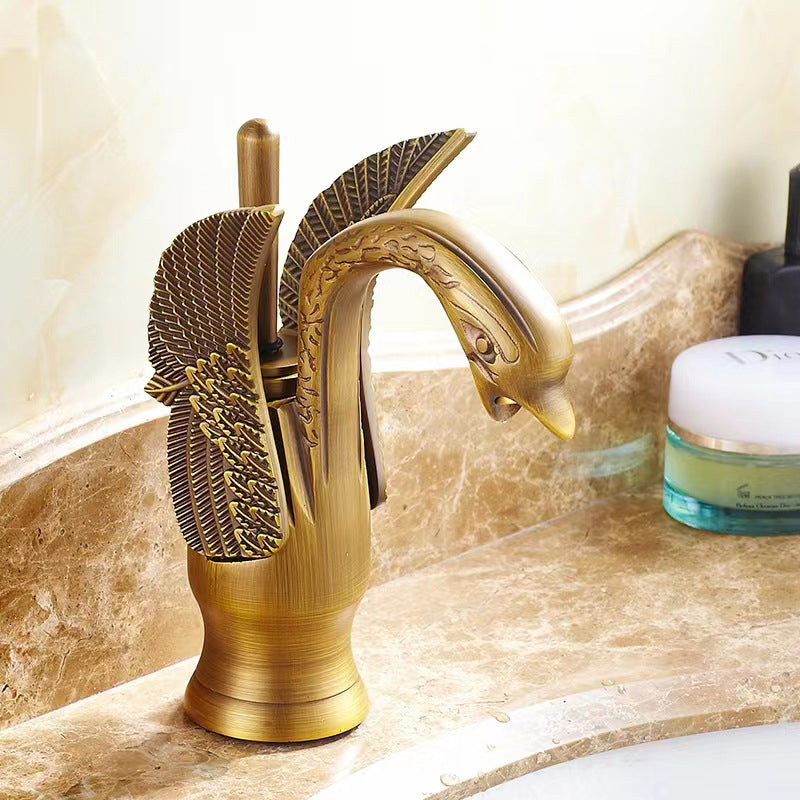 Luxury Brass Bathroom Faucet Single Handle Mixer Tap - Cofik
