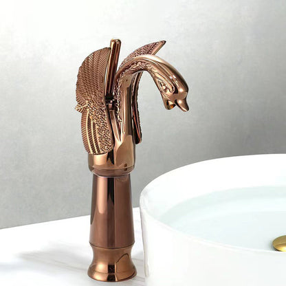 Luxury Brass Bathroom Faucet Single Handle Mixer Tap