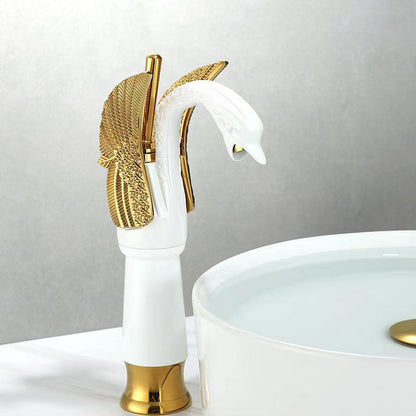 Luxury Brass Bathroom Faucet Single Handle Mixer Tap