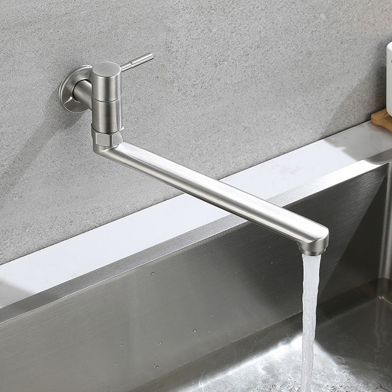 Easy Single Handle Stainless Steel Kitchen Faucet