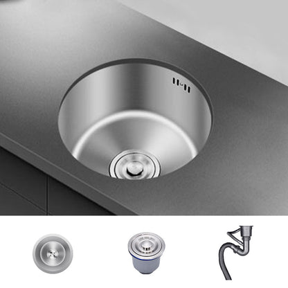 Modern Round Stainless Steel Kitchen Sink with Drain Strainer