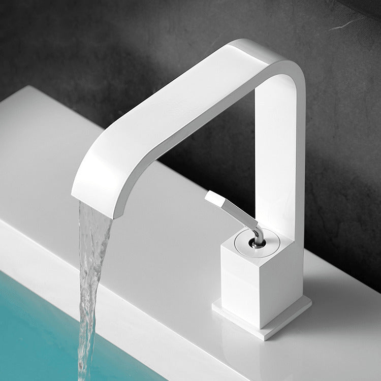 Contemporary Chrome Widespread Bathroom Sink Faucet