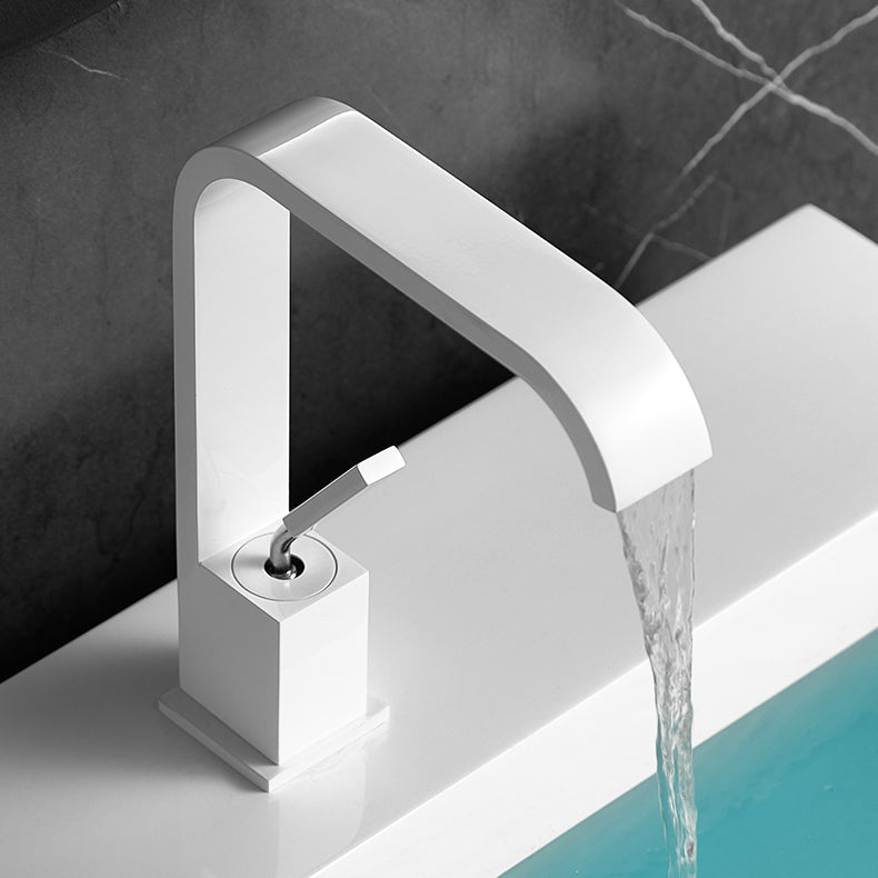 Contemporary Chrome Widespread Bathroom Sink Faucet