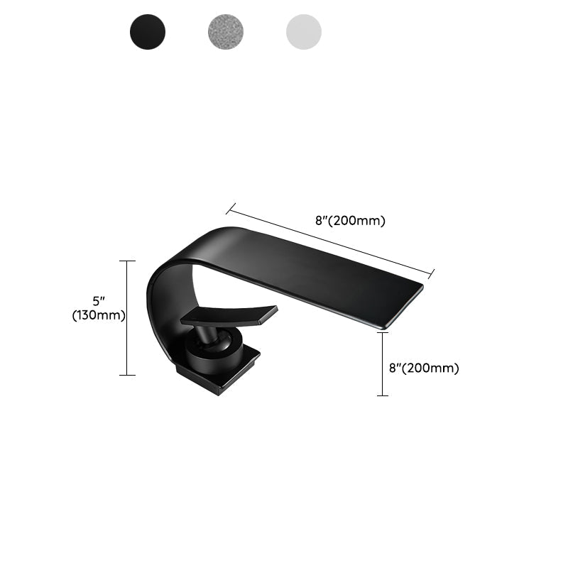 Contemporary Chrome Widespread Bathroom Sink Faucet