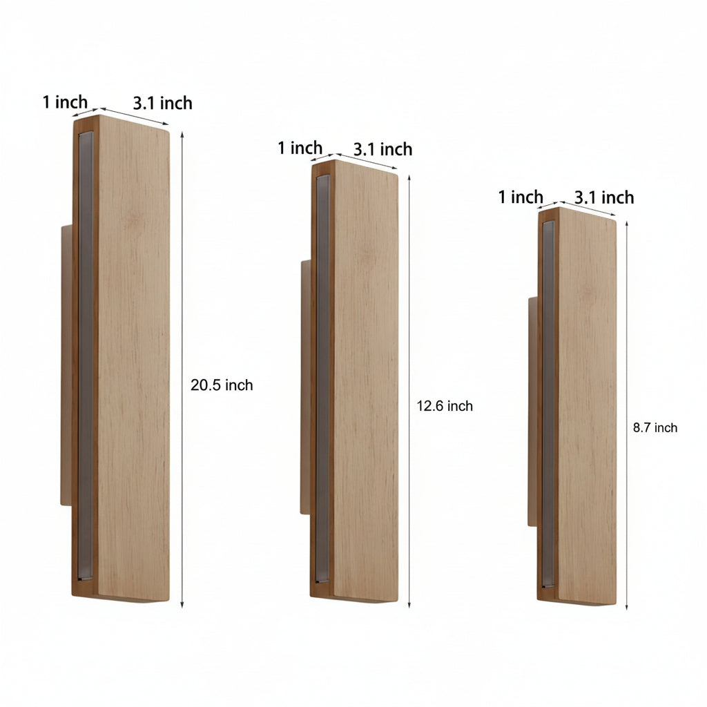 Modern Wood LED Bedroom Wall Light
