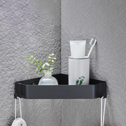 Modern 2-Piece Stainless Steel Bathroom Shelf Set
