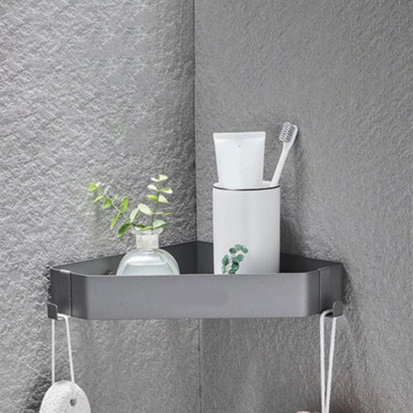 Modern 2-Piece Stainless Steel Bathroom Shelf Set