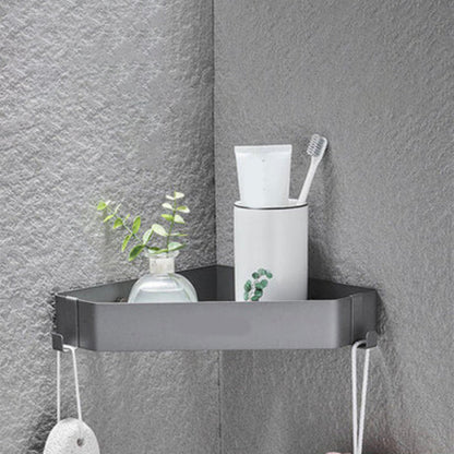 Modern 2-Piece Stainless Steel Bathroom Shelf Set