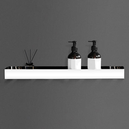 Modern 2-Piece Stainless Steel Bathroom Shelf Set