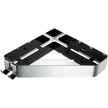 Modern 2-Piece Stainless Steel Bathroom Shelf Set